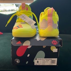 James Harden basketball shoes. Yellow